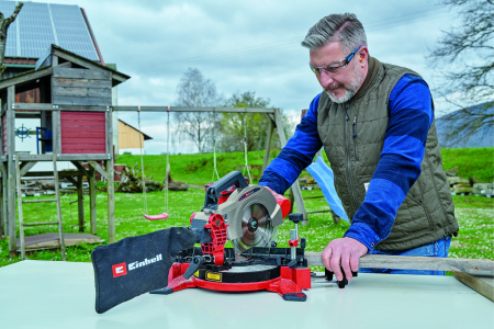 Аккумуляторная торцовочная пила Einhell TE-MS 18/210 Li-Solo (4300890)