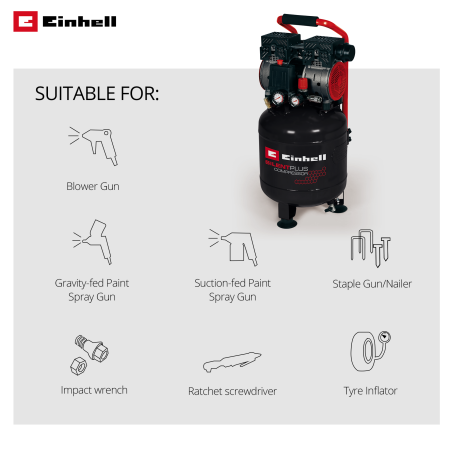 Сетевой компрессор Einhell TE-AC 135/24 Silent Plus (4020610)