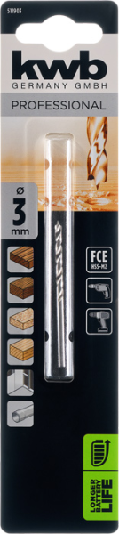 Сверло по твёрдой древесине FCE, 3 мм kwb by Einhell (511903)
