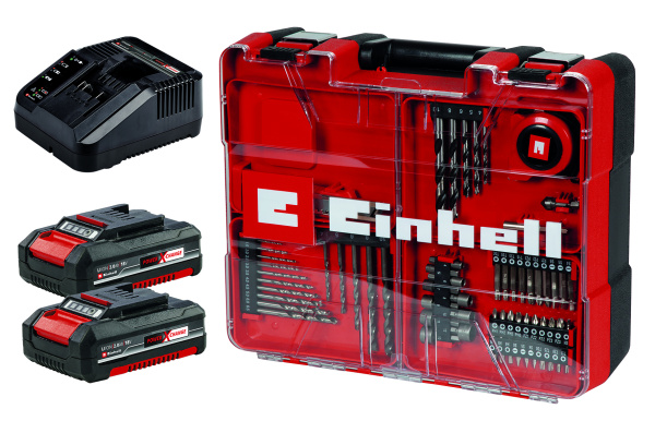 Аккумуляторный ударный шуруповерт Einhell TE-CD 18/40 Li-i +64 (2x2,0Ah) (4513992)