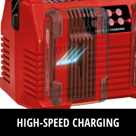 Зарядное устройство в комплекте Einhell 2x2 Power X-Quattrocharger 4A (4512102)