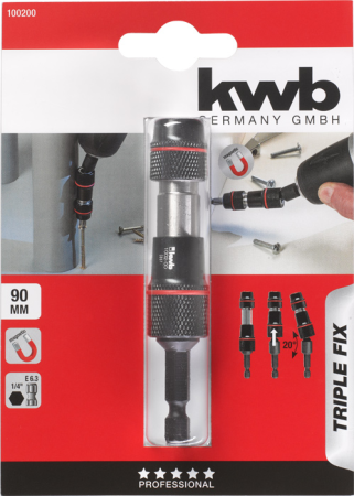 Держатель бит Triple Fix 1/4” SB kwb by Einhell (100200)