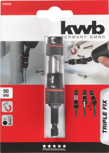 Держатель бит Triple Fix 1/4” SB kwb by Einhell (100200)