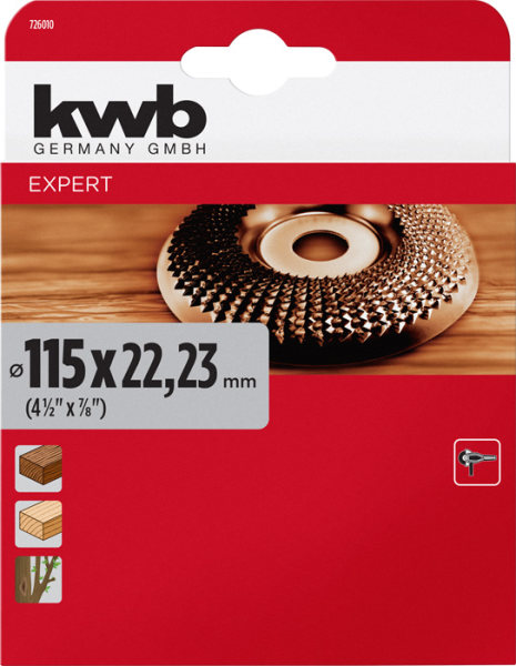 Диск для резьбы по дереву, 115 мм kwb by Einhell (726010)