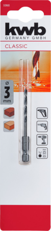 Сверло по дереву 1/4", шестигранное, 3 мм kwb by Einhell (513903)