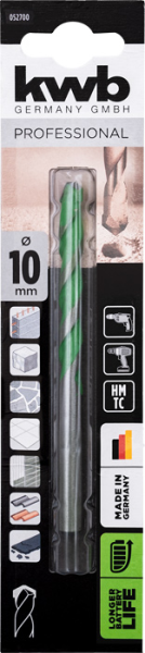 Сверло HARDCUT, 10,0 мм kwb by Einhell (52700)