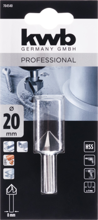Зенковка HSS, 20 мм kwb by Einhell (704540)