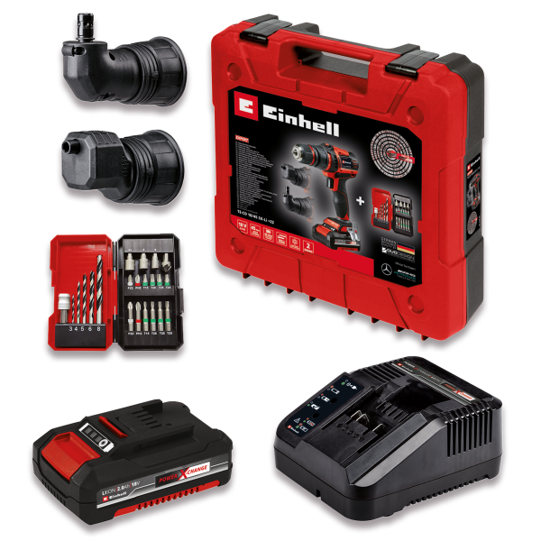 Аккумуляторный шуруповерт Einhell TE-CD 18/45 3X-Li +22 1x2,0Ah (4513990)