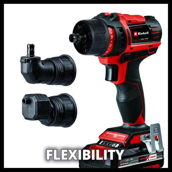 Аккумуляторный шуруповерт Einhell TE-CD 18/45 3X-Li +22 1x2,0Ah (4513990)