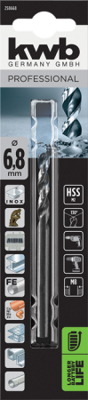 Сверло HI-NOX HSS M2 для металла 6,8 мм, в блистере kwb by Einhell (258668)
